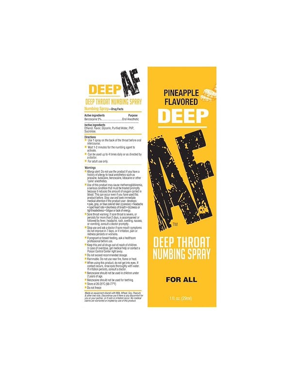 DEEP AF PINEAPPLE THROAT NUMBING SPRAY ALT1 view Color: NC