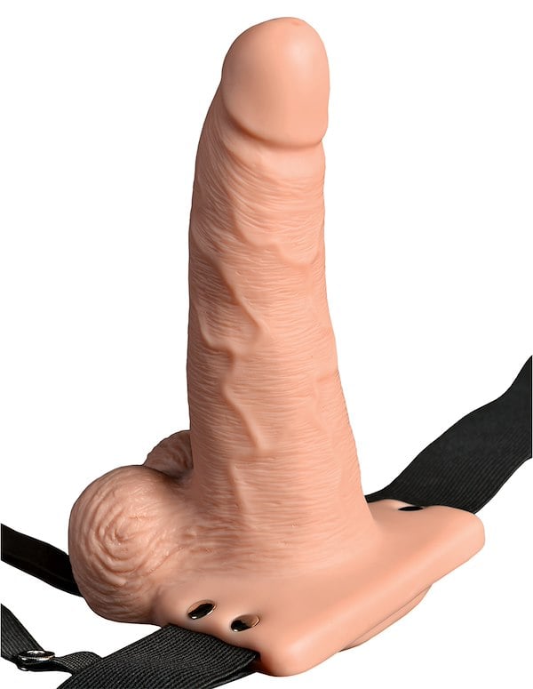 FETISH FANTASY 6 HOLLOW STRAP-ON W/ REMOTE ALT2 view Color: VA