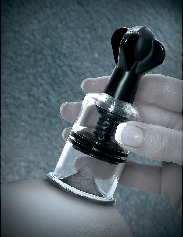 FETISH FANTASY SUPER SUCKERS T-CUP NIPPLE PUMP ALT2 view Color: BK