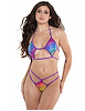 Additional MULTI view of product NEON DAYDREAM RAVE LOCKER CAGE BIKINI with color code MC