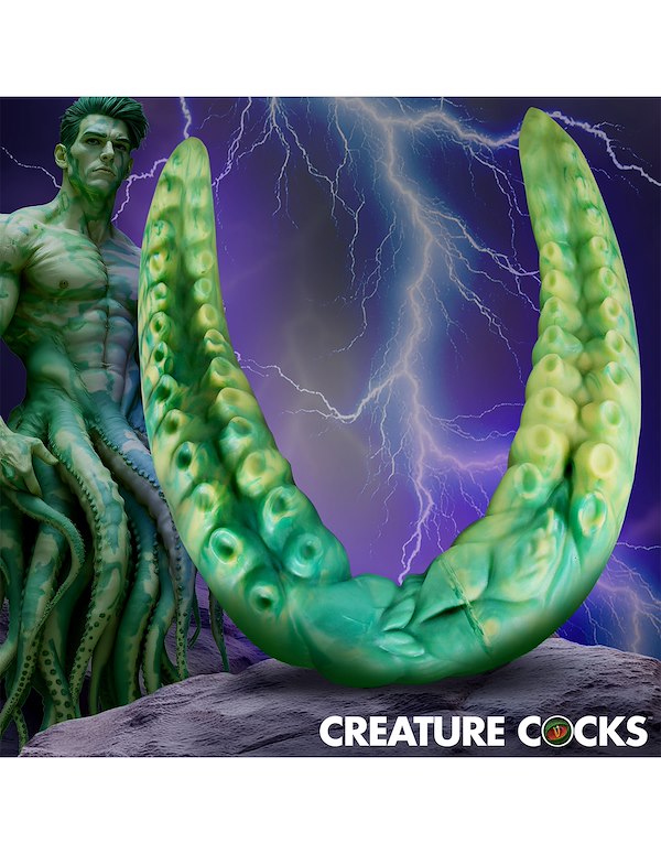 CREATURE COCKS DUAL KRAKEN SILICONE DOUBLE DONG ALT4 view Color: MC