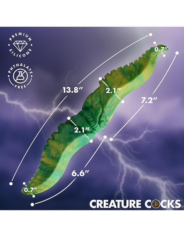 CREATURE COCKS DUAL KRAKEN SILICONE DOUBLE DONG ALT5 view Color: MC