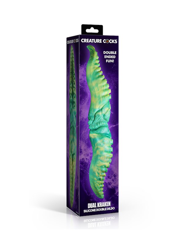 CREATURE COCKS DUAL KRAKEN SILICONE DOUBLE DONG ALT8 view Color: MC