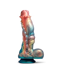 Alternate front view of MAJESTIC CREATURE COCKS SERAPHINA DRAGON SILICONE DILDO