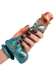 Alternate back view of MAJESTIC CREATURE COCKS SERAPHINA DRAGON SILICONE DILDO