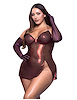 Additional RED view of product HOLLYWOOD SCARLET SHIMMER DRESS & GLOVES with color code RD