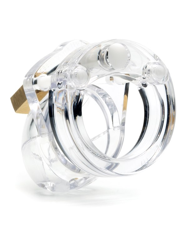 MINI-ME CHASTITY KIT - 1.25 CLEAR CAGE ALT3 view Color: CL