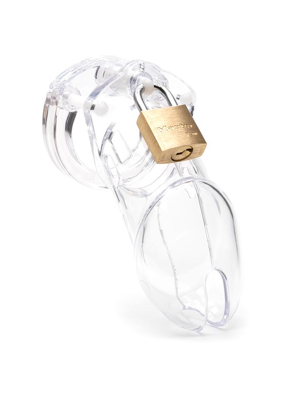 CB-6000 CHASTITY KIT - 3.75 CLEAR CAGE ALT2 view Color: CL