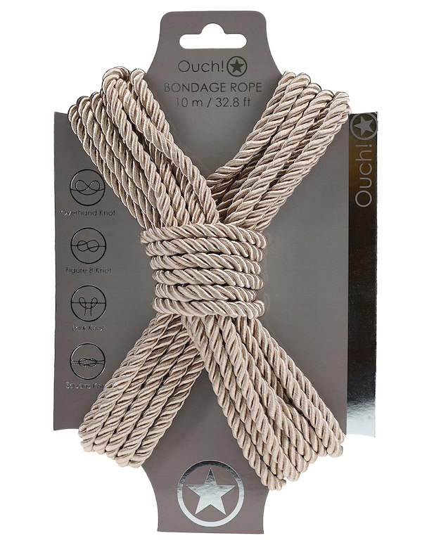 OUCH BONDAGE ROPE - 10M ALT4 view Color: GD