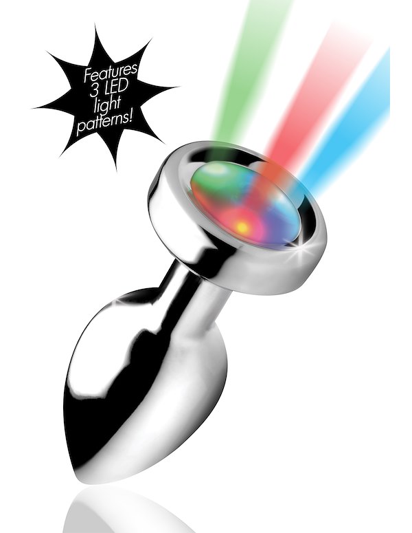 BOOTY SPARKS LIGHT UP ANAL PLUG - SMALL ALT5 view Color: SL