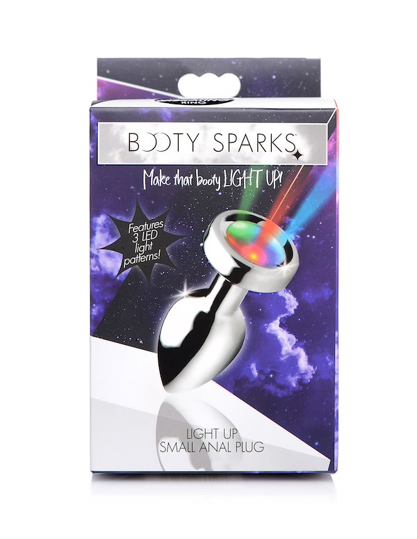 BOOTY SPARKS LIGHT UP ANAL PLUG - SMALL ALT8 view Color: SL