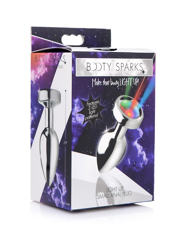 BOOTY SPARKS LIGHT UP ANAL PLUG - SMALL ALT9 view Color: SL