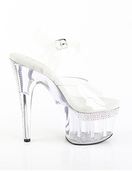 Alternate back view of SABRINA RHINESTONE ENCRUSTED 7 PLATFORM