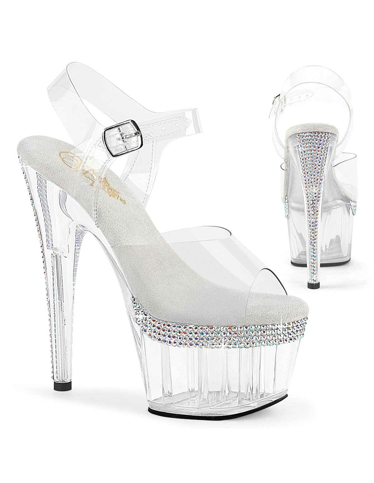 alternate image for SABRINA RHINESTONE ENCRUSTED 7 PLATFORM