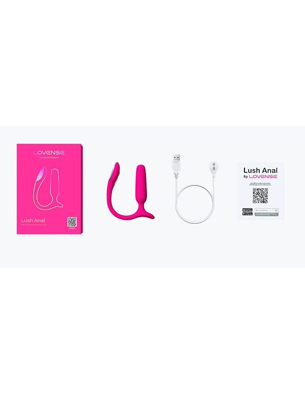 LOVENSE LUSH ANAL VIBRATING PLUG ALT4 view Color: PK