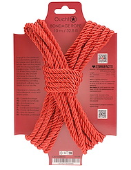 Alternate back view of OUCH RED BONDAGE ROPE - 10M