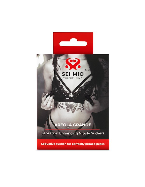 SEI MIO - AREOLA GRANDE - TEASING NIPPLE SUCKERS ALT5 view Color: BK