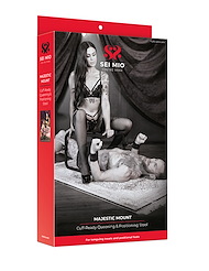 Alternate back view of SEI MIO - MAJESTIC MOUNT - CUFF-READY QUEENING AND POSITIONING STOOL