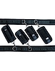 Additional BLACK view of product SEI MIO - PRETTY THIGHED UP - THIGH WRIST AND ANKLE RESTRAINT with color code BK