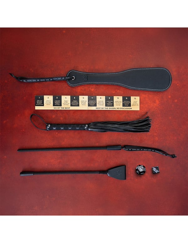 SEI MIO - CORRECTION COLLECTION - IMPACTFUL 5PC PUNISHMENT TOOLKIT ALT3 view Color: BK