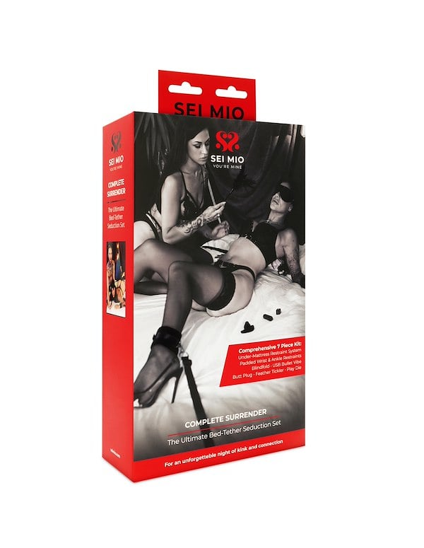SEI MIO - COMPLETE SURRENDER - THE ULTIMATE BED TETHER SEDUCTION SET ALT1 view Color: BK