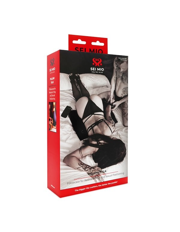 SEI MIO - PILLOW TALK - POSITIONAL PILLOW SUPPORT WITH RESTRAINT OPTIONS ALT1 view Color: BK