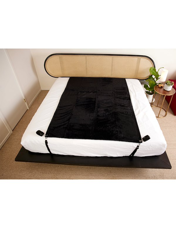 SPORTSHEETS SIGNATURE WATERPROOF BLANKET ALT5 view Color: BK