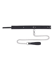 Alternate back view of SPORTSHEETS SIGNATURE MIDNIGHT MUSE COLLAR & LEASH