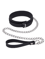 Additional ALT2 view of product SPORTSHEETS SIGNATURE MIDNIGHT MUSE COLLAR & LEASH with color code BK