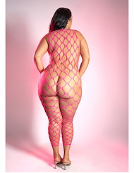Additional ALT2 view of product WANT IT ALL REVERSIBLE RHINESTONE PLUS SIZE BODYSTOCKING WITH PASTIES with color code NP