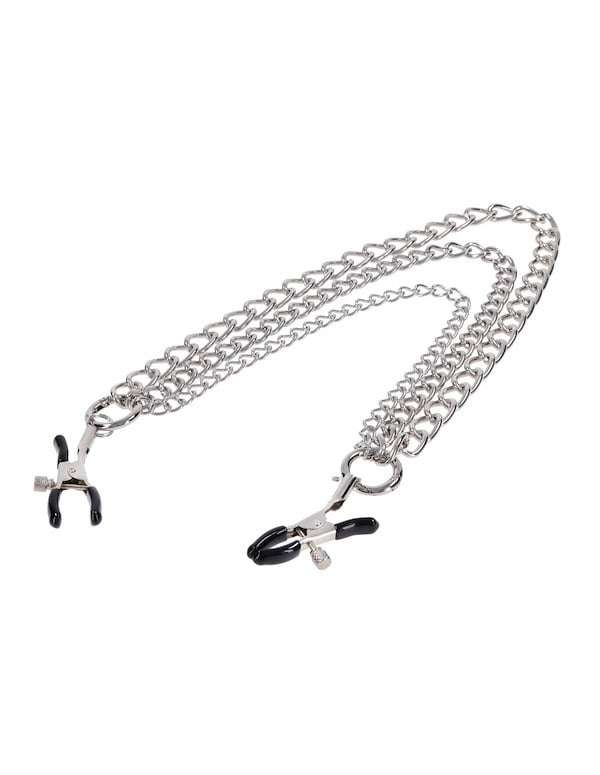 SPORTSHEETS SIGNATURE EXCHANGEABLE NIPPLE CLAMPS ALT3 view Color: SL