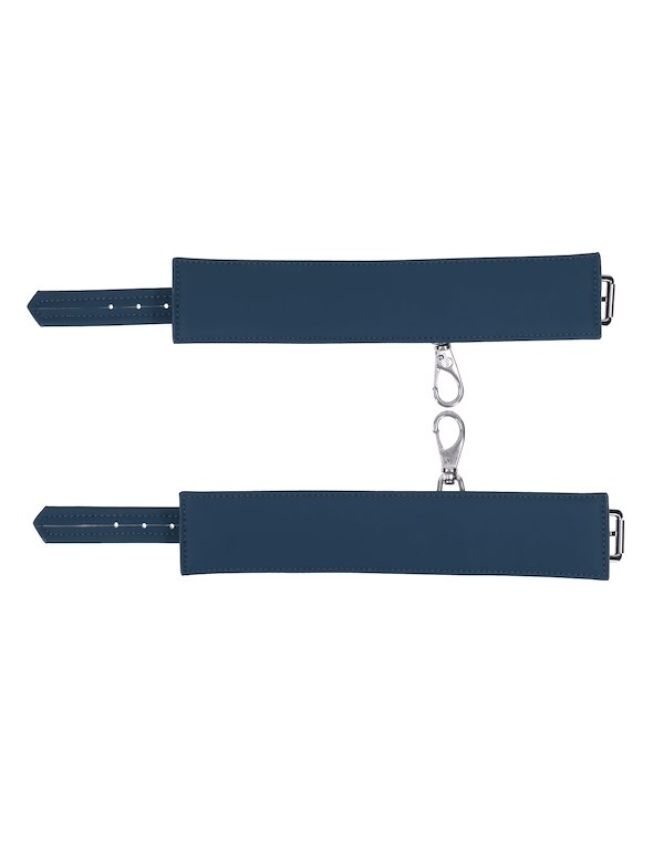 SPORTSHEETS SIGNATURE TWILIGHT TEASE ANKLE CUFFS ALT5 view Color: BL