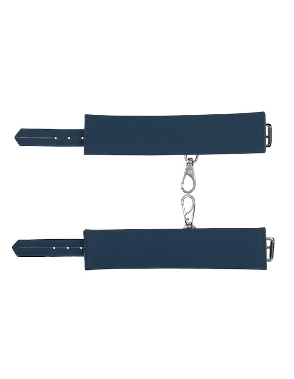 SPORTSHEETS SIGNATURE TWILIGHT TEASE HANDCUFFS ALT4 view Color: BL