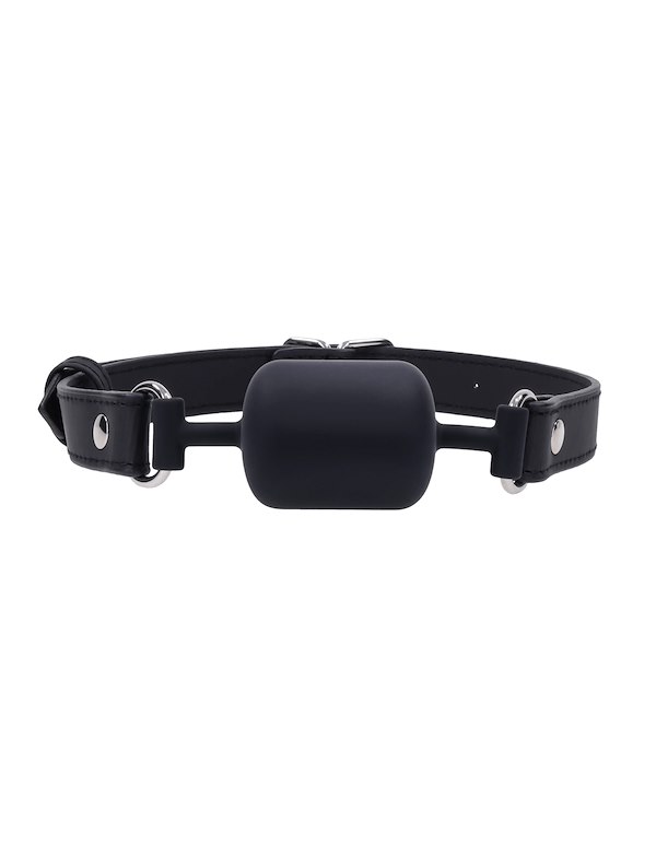 SPORTSHEETS SIGNATURE MIDNIGHT MUSE BARREL GAG ALT3 view Color: BK