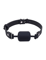 Front view of SPORTSHEETS SIGNATURE MIDNIGHT MUSE BARREL GAG