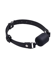 Alternate back view of SPORTSHEETS SIGNATURE MIDNIGHT MUSE BARREL GAG