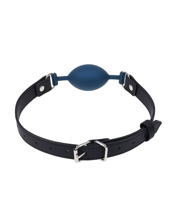 SPORTSHEETS SIGNATURE TWILIGHT TEASE OVAL GAG ALT2 view Color: BL
