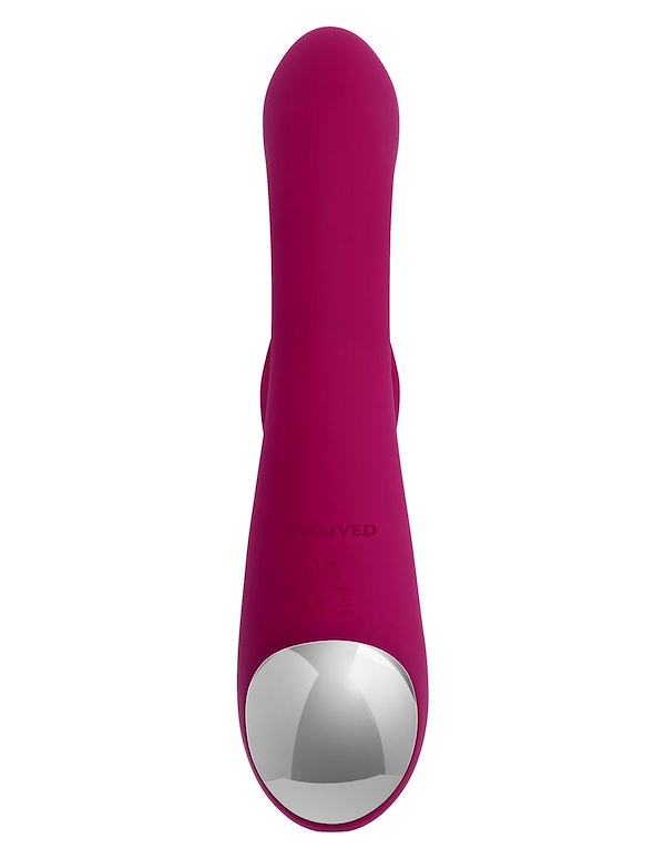 EVOLVED GENTLE PERSUASION G-SPOT AND CLITORAL STIMULATOR ALT3 view Color: RD