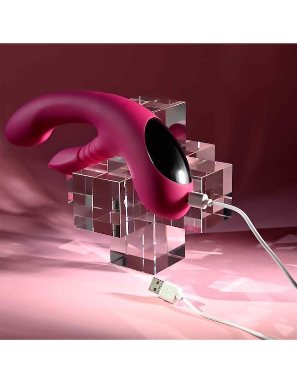 EVOLVED GENTLE PERSUASION G-SPOT AND CLITORAL STIMULATOR ALT6 view Color: RD