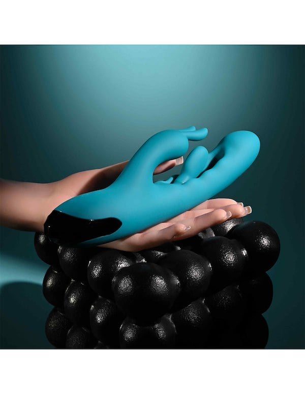 EVOLVED BUNNY TAPPER G-SPOT AND CLITORAL STIMULATOR ALT6 view Color: TL