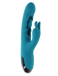 Front view of EVOLVED BUNNY TAPPER G-SPOT AND CLITORAL STIMULATOR