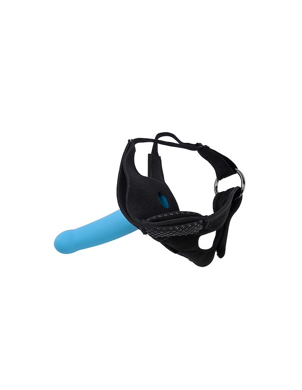 SPORTSHEETS PIVOT 2-IN-1 FORCED-O STRAP ALT3 view Color: BK