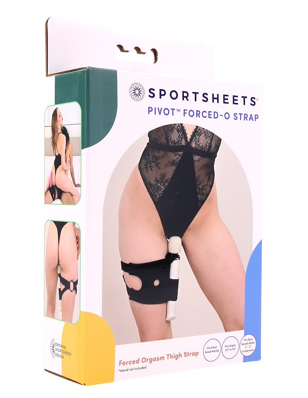SPORTSHEETS PIVOT 2-IN-1 FORCED-O STRAP ALT8 view Color: BK