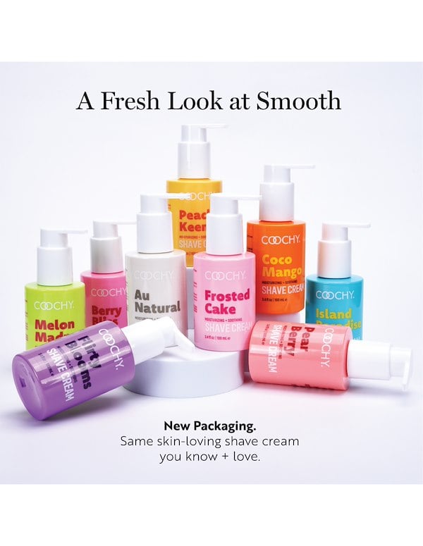 COOCHY SHAVE CREAM - FLIRTY BLOOMS 8 OZ ALT4 view Color: NC