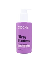 Front view of COOCHY SHAVE CREAM - FLIRTY BLOOMS 8 OZ