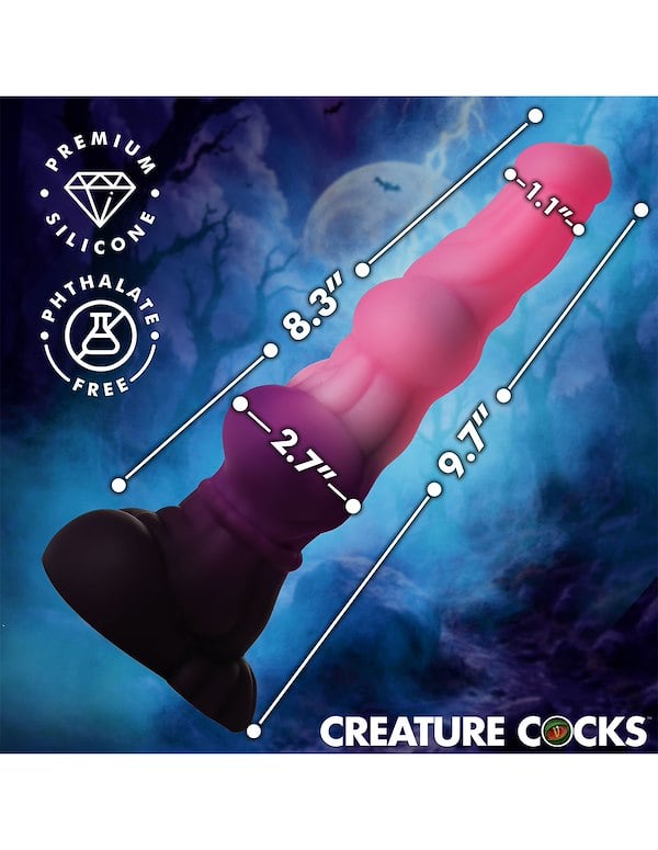 CREATURE COCKS LYCAN WEREWOLF SILICONE DILDO ALT5 view Color: MC