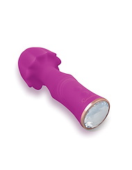 Alternate back view of SOCIALITE PACHA JEWELED BASE WAND VIBE