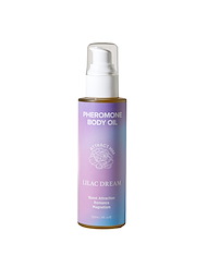 Front view of LOVE IN BLOOM - LILAC DREAM FEMALE INDICA 120ML BODY OIL