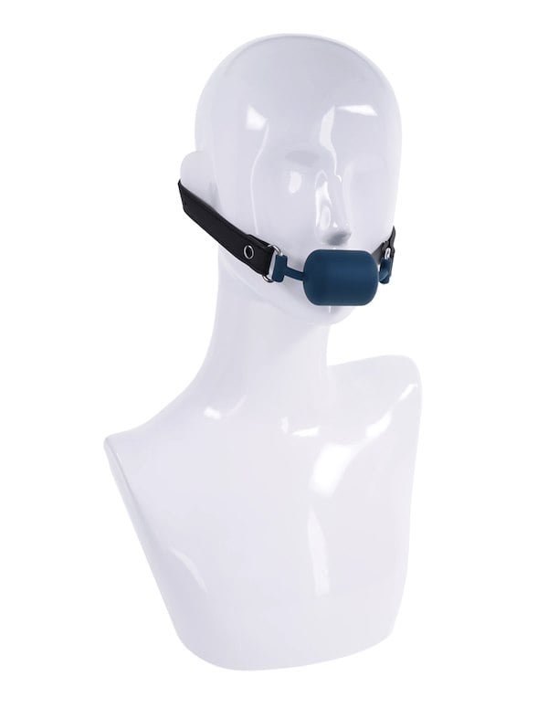 SPORTSHEETS SIGNATURE TWILIGHT TEASE BARREL GAG ALT5 view Color: BL