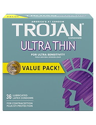 Front view of TROJAN ULTRA THIN 36PK